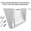 Acrimet Wall Mount Pocket File Organizer Holder (Hangers Included) (White Color) (3 Pack)