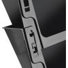 Acrimet Wall Mount Pocket File Organizer Holder Modular Letter Size A4 Plastic (Hangers Included) (Black Color) (3 Pack)