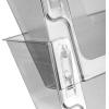Acrimet Wall Mount Pocket File Organizer Holder Modular Letter Size A4 Plastic (Hangers Included) (Clear Crystal Color) (3 Pack)