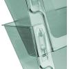 Acrimet Wall Mount Pocket File Organizer Holder Modular Letter Size A4 Plastic (Hangers Included) (Clear Green Color) (2 Pack)(Clear Green)