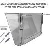 Acrimet Wall Mount Pocket File Organizer Holder Modular Letter Size A4 Plastic (Hangers Included) (Smoke Color) (3 Pack)
