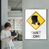 Acrimet Wall Mount Sign Holder Half Letter Size A5, Clear Crystal Plastic with Self Adhesive on The Back, Perfect for Displaying in Office, Restaurant, School, Home (2 Pack)