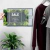 Acrimet Wall Mount Sign Holder Letter Size 8.5 X 11, Clear Crystal Plastic with Self Adhesive on The Back, Perfect for Displaying in Office, Restaurant, School, Home (2 Pack)
