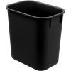 Acrimet Wastebasket, Deskside Bin, 3.25 Gallon/13 Quart/ 12 Liter (Plastic) (Black Color) (Set of 4)(4)