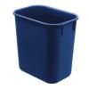 Acrimet Wastebasket, Deskside Bin, 3.25 Gallon/13 Quart/ 12 Liter (Plastic) (Blue Color) (Set of 4)