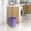 Acrimet Wastebasket, Deskside Bin, 3.25 Gallon/13 Quart/ 12 Liter (Plastic) (Purple Color) (Set of 4)
