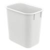 Acrimet Wastebasket, Deskside Bin, 3.25 Gallon/13 Quart/ 12 Liter (Plastic) (White Color) (Set of 4)