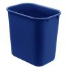 Acrimet Wastebasket, Deskside Bin, 6.75 Gallon/ 27 Quart/ 24 Liter (Plastic) (Blue Color) (Set of 4)
