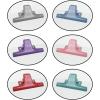Acrimet White Clipboard Letter Size A4 (13” x 9 1/16”) Premium Metal Clip (Hardboard) (Assorted Color Clip) (6 Pack)