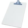 Acrimet White Clipboard Letter Size A4 (13” x 9 1/16”) Premium Metal Clip (Hardboard) (Blue Clip) (6 Pack)
