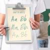 Acrimet White Clipboard Letter Size A4 (13” x 9 1/16”) Premium Metal Clip (Hardboard) (Silver Clip) (6 Pack)