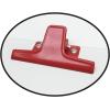 Acrimet White Clipboard Memo Size A5 (9 1/16” x 6 5/16”) Premium Metal Clip (Hardboard) (Red Color Clip) (6 Pack)