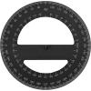 Acrimet 360º Degree Protractor Premium (12cm Diameter) (Black Color) (1 Pack)