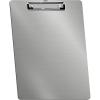 Acrimet Aluminum Clipboard, Document Holder with Low Profile Clip, Letter Size A4 (13 9/16” x 9 1/4”) (Silver Color) (1 Pack)