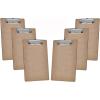 Acrimet Clipboard Letter Size A4 (13” x 9 1/16”) Low Profile Clip (Hardboard) (6 Pack)