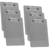 Acrimet Clipboard Memo Size A5 (9 1/4” x 6 5/16”) Low Profile Clip (Plastic) (Smoke Color) (6 Pack)