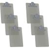 Acrimet Clipboard Memo Size A5 (9 1/4″ x 6 1/3″) Premium Metal Clip (Plastic) (Smoke Color) (6 Pack)