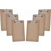 Acrimet Clipboard Memo Size A5 (9 1/8” x 6 3/8”) Low Profile Clip (Hardboard) (6 Pack)