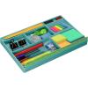 Acrimet Desk Drawer Organizer Tray with 8 Compartments – Multi-Purpose Bin for Office Supplies, Makeup, and Accessories – Fits inside Drawers or Desktops, 12.75″ x 8″ x 1.06″ (Plastic) (Green Color)