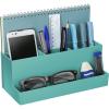 Acrimet Desktop Organizer – Multi Organizer Caddy Holder for Office, Home and School use (Plastic) (Solid Green Color)