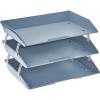 Acrimet Facility 3 Tier Letter Tray, Side Load, Letter Size/A4, Desktop File Organizer, Plastic (Yellow Color)(Solid Blue)