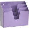 Acrimet Horizontal Triple File Folder Holder Organizer (Solid Red Color)(Purple)