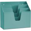 Acrimet Horizontal Triple File Folder Holder Organizer (Solid Red Color)(Solid Green)