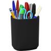 Acrimet Jumbo Pencil Holder, Pen Cup, Caddy Super-Sized Desktop Organizer for Students, Artists and Professionals (Plastic) (Black Color)
