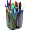 Acrimet Jumbo Pencil Holder, Pen Cup, Caddy Super-Sized Desktop Organizer for Students, Artists and Professionals (Plastic) (Clear Crystal Color)(Smoke)