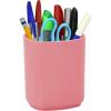 Acrimet Jumbo Pencil Holder, Pen Cup, Caddy Super-Sized Desktop Organizer for Students, Artists and Professionals (Plastic) (Solid Pink Color)