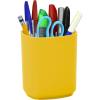 Acrimet Jumbo Pencil Holder, Pen Cup, Caddy Super-Sized Desktop Organizer for Students, Artists and Professionals (Plastic) (Solid Yellow Color)
