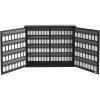 Acrimet Key Cabinet Organizer 128 Positions with Lock (Wall Mount) (128 Smoke Tags Included) (Black Cabinet)