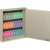 Acrimet Key Cabinet Organizer 24 Positions with Lock (Wall Mount) (24 Multicolored Tags Included) (Beige Cabinet)