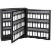 Acrimet Key Cabinet Organizer 96 Positions with Lock (Wall Mount) (96 Smoke Tags Included) (Black Cabinet)