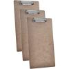 Acrimet Legal Size Clipboard 15 3/8” x 9 1/16, Low Profile Clip, Hardboard FSC Certified, Smooth Finish (3 Pack)