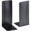 Acrimet Metal Bookends, Jumbo Size 9″ H x 4″ W x 4-1/2″ D, Non-Skid Book Stand for Shelves, Heavy Duty Book Stopper, Black, 1 Pair