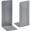Acrimet Metal Bookends, Jumbo Size 9″ H x 4″ W x 4-1/2″ D, Non-Skid Book Stand for Shelves, Heavy Duty Book Stopper, Silver, 1 Pair(Silver)