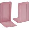 Acrimet Metal Bookends, Non-Skid Book Stand for Shelves, Heavy Duty Book Stopper, 6-7/8″ H x 4″ W x 4-1/2“ D, Pink, 1 Pair(Pink)