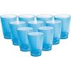 Acrimet Plastic Cup, Reusable, 10oz | 300ml, Tumbler Water, Machine Washable, Stackable Beverage Tumblers, Drinking Cup, Shatterproof, Durable (Blue Color) (Set of 10)