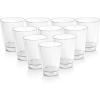Acrimet Plastic Cup, Reusable, 10oz | 300ml, Tumbler Water, Machine Washable, Stackable Beverage Tumblers, Drinking Cup, Shatterproof, Durable (Clear Crystal Color) (Set of 10)