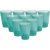 Acrimet Plastic Cup, Reusable, 10oz | 300ml, Tumbler Water, Machine Washable, Stackable Beverage Tumblers, Drinking Cup, Shatterproof, Durable (Green Color) (Set of 10)