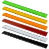 Acrimet Plastic Ruler 12 Inches/ 30 Centimeters, Measuring Device Tool for Student, School, Office, Heavy Duty (Citric Assorted Color) (6 Pack)