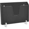Acrimet Pocket File Holder Horizontal Design Brochure Display (for Wall Mount or Countertop Use) (Removable Supports Included) (Letter Size) (Black Color)