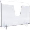 Acrimet Pocket File Holder Horizontal Design Brochure Display (for Wall Mount or Countertop Use) (Removable Supports Included) (Letter Size) (Clear Crystal Color)