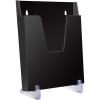 Acrimet Pocket File Holder Vertical Design Brochure Display (for Wall Mount or Countertop Use) (Removable Supports Included) (Letter Size) (Black Color)