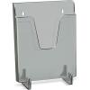 Acrimet Pocket File Holder Vertical Design Brochure Display (for Wall Mount or Countertop Use) (Removable Supports Included) (Letter Size) (Smoke Color)