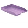 Acrimet Stackable Letter Tray Front Load, Letter Size, Plastic, Solid Purple Color, 1 Unit(Solid Purple Color)