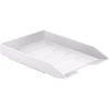 Acrimet Stackable Letter Tray Front Load, Letter Size, Plastic, White Color, 1 Unit