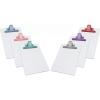 imageAcrimet White Clipboard Memo Size A5 9 116 x 6 516 Premium Metal Clip Hardboard Assorted Color Clip 6 Pack