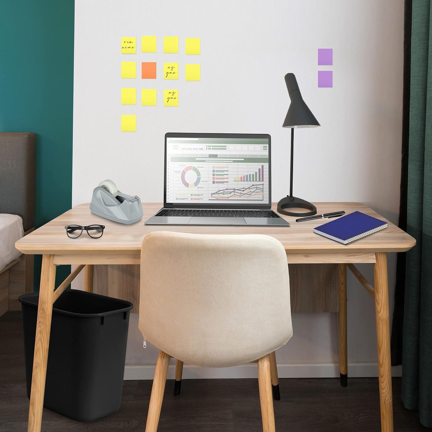 imageAcrimet Set of 2 Wastebasket Trash Can Garbage Bin Desk Side Bin 675 Gallons 27 Quarts 255 Liters Plastic Black